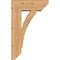 Ekena Millwork Thorton Slat Smooth Bracket w/ Offset Brace, Western Red Cedar, 7 1/2"W x 20"D x 32"H BKT0806X20X32THR06SWR - alternate 2
